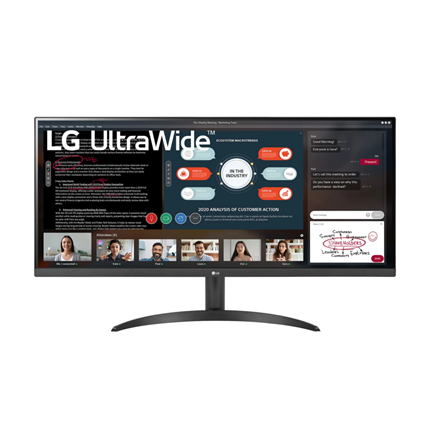 Pilt LG | 34WP500-B | 34 " | IPS | UltraWide FHD | 21:9 | 75 Hz | 5 ms | 2560 x 1080 pixels | 250 cd/m² | Headphone Out | HDMI ports quantity 2 | Black | Warranty 24 month(s)