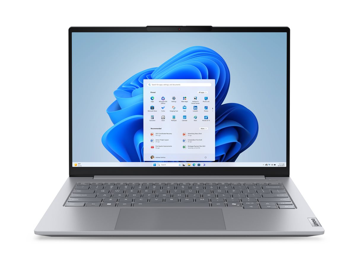 Pilt Lenovo 14 G8 IAL Intel | ThinkBook Arctic Grey | 14 " | IPS | WUXGA | 60 Hz | 1920 x 1200 pixels | Anti-glare | Intel Core Ultra 9 | 185H | 16 GB | SODIMM DDR5 | Solid-state drive capacity 512 GB | Intel Arc Graphics | Windows 11 Pro | 802.11ax | Bluetooth version 5.3 | Keyboard language Nordic | Keyboard backlit | Warranty 24 month(s) | Battery warranty 12 month(s)