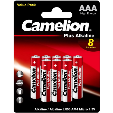 Pilt Camelion | AAA/LR03 | Plus Alkaline | 8 pc(s)