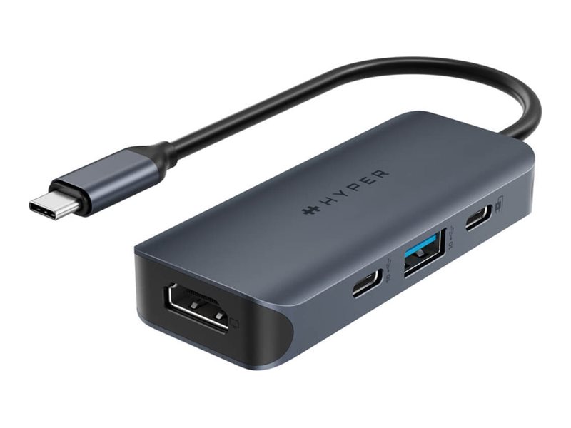 Pilt Hyper HyperDrive EcoSmart Gen.2 Universal USB-C 4-in-1 Hub w 100 W PD Power Pass-thru | Hyper