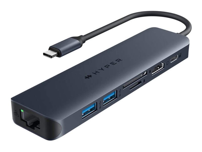 Pilt Hyper HyperDrive EcoSmart Gen.2 Universal USB-C 7-in-1 Hub w 100 W PD Power Pass-thru