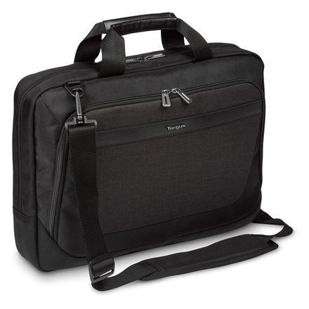 Pilt Targus | Fits up to size 15.6 " | CitySmart | TBT914EU | Messenger - Briefcase | Black/Grey | Shoulder strap