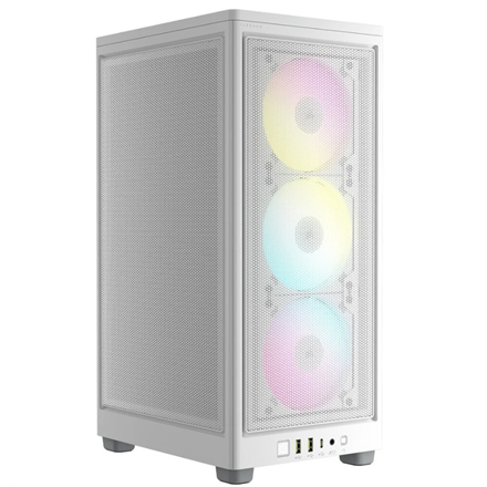 Pilt Corsair | RGB AIRFLOW PC Case | 2000D | White | Mini-ITX | Power supply included No | SFX