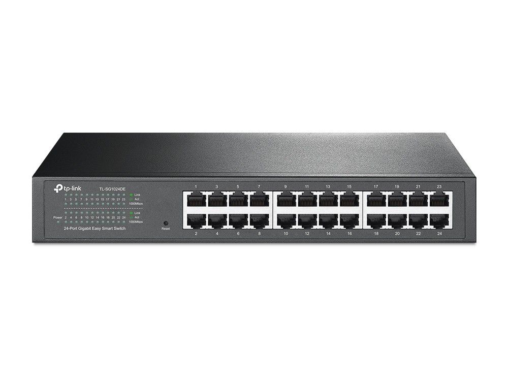 Pilt TP-LINK | Switch | TL-SG1024DE | Web Managed | Rackmountable | 1 Gbps (RJ-45) ports quantity 24 | PoE ports quantity | Power supply type | 36 month(s)