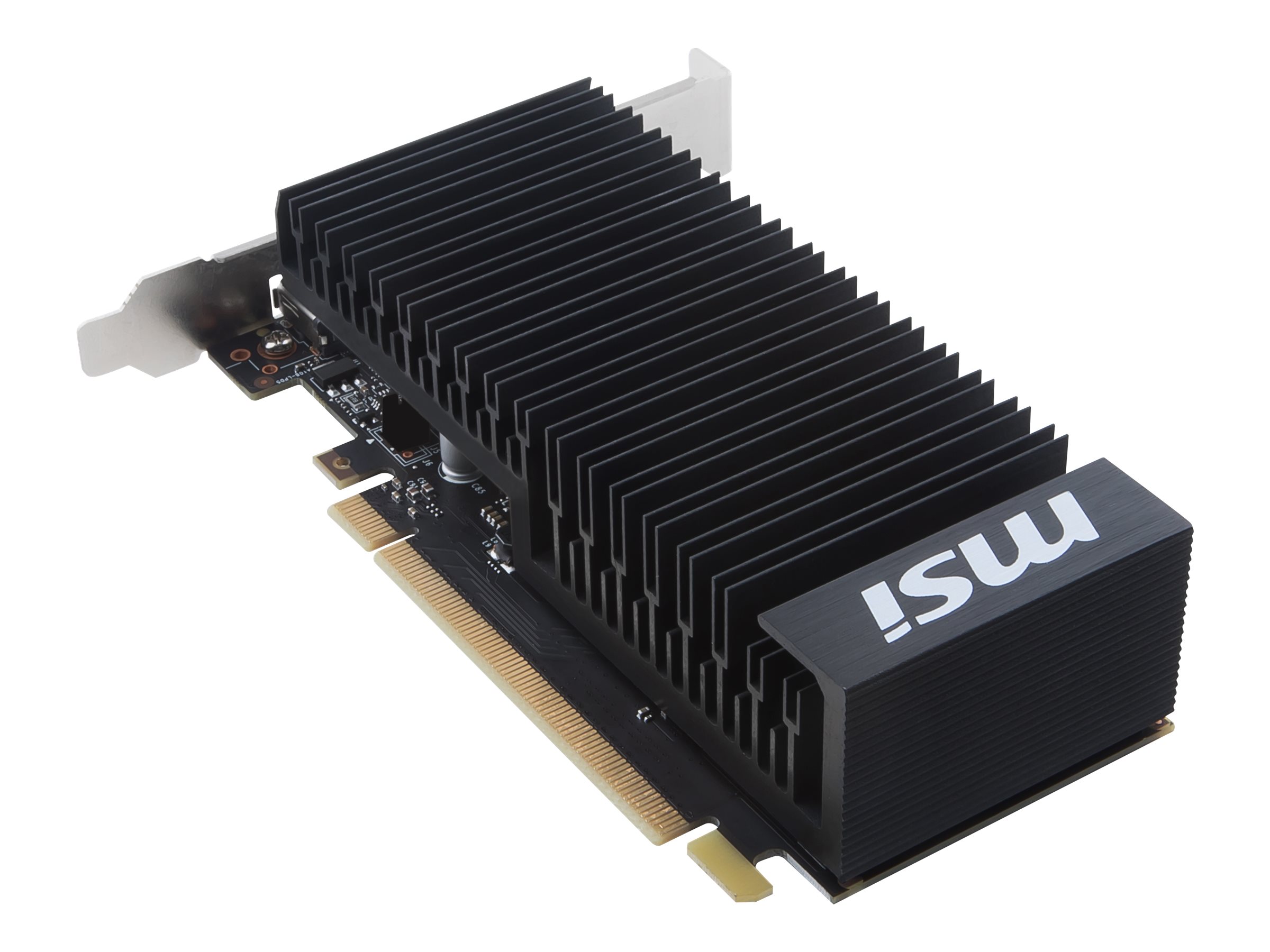 Pilt MSI | GeForce GT 1030 2GHD4 LP OC | NVIDIA | 2 GB | GeForce GT 1030 | DDR4 | HDMI ports quantity 1 | PCI Express 3.0 x16 (uses x4) | Memory clock speed 2100 MHz