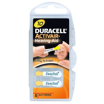 Pilt Duracell | A10/DA10/ZL10 | Zinc air cells | 6 pc(s)