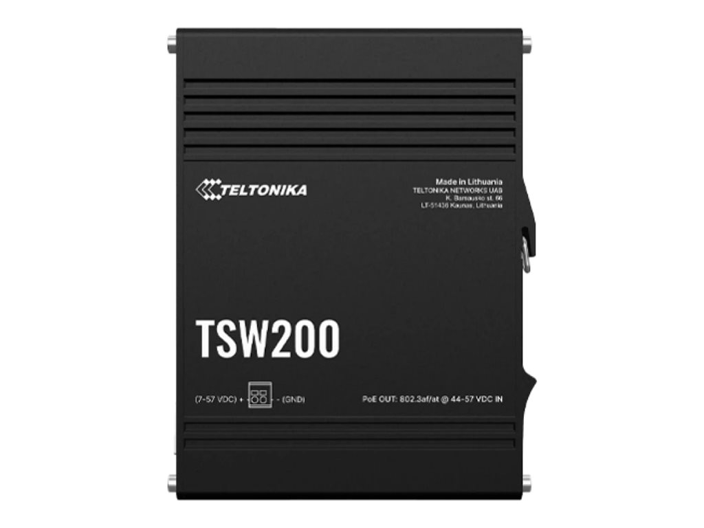 Pilt Teltonika TSW200 Ethernet Switch 8x1GbE, PoE+ (TSW2000000B0) | Teltonika