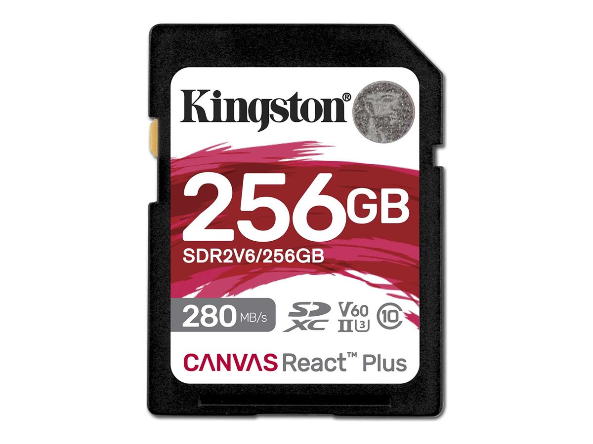 Pilt Kingston | Canvas React Plus | 256 GB | SD | Flash memory class 10