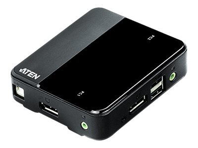 Pilt Aten 2-Port USB DisplayPort/Audio KVM Switch (4K UHD Supported) | Aten | 2-Port USB DisplayPort/Audio KVM Switch (4K Supported and Cables included)