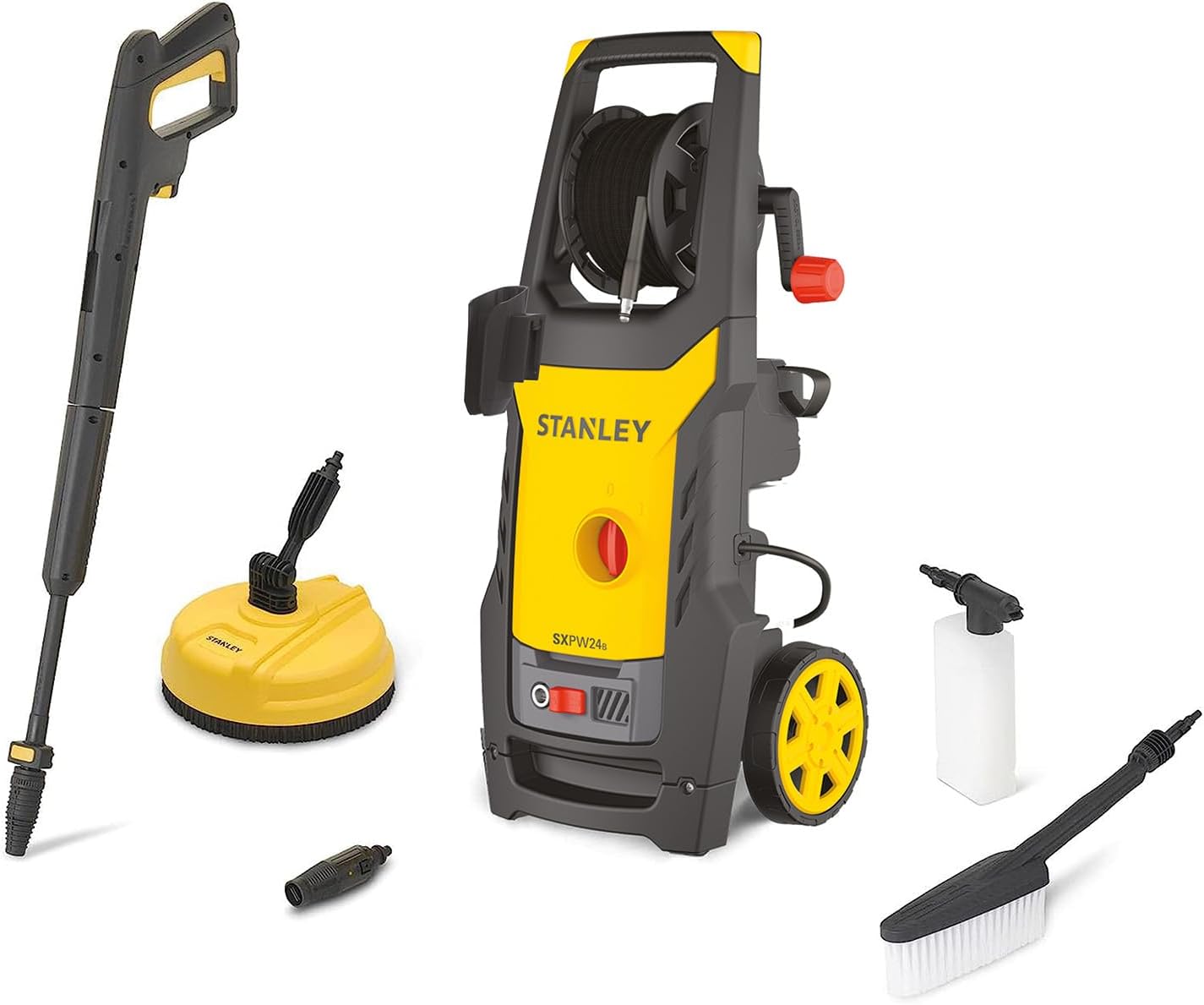 Pilt STANLEY SXPW24BX-E High Pressure Washer with Patio Cleaner (2400 W, 170 bar, 500 l/h) | Stanley 2400 W | 170 bar | 500 l/h