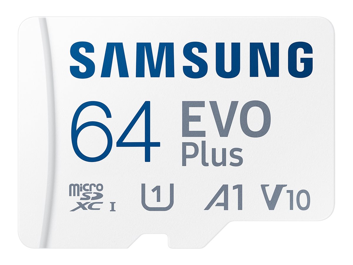 Pilt Samsung | MicroSD Card | EVO Plus | 64 GB | microSDXC Memory Card | Flash memory class U1, V10, A1