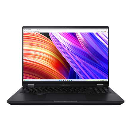 Pilt Asus | Studiobook Pro 16 OLED H7604JV-MY067W | Mineral Black | 16 " | OLED | Touchscreen | 3200 x 2000 pixels | Glossy | Intel Core i9 | i9-13980HX | 32 GB | DDR5 SO-DIMM | SSD 1000 GB | Intel UHD Graphics | NVIDIA GeForce RTX 4060 Laptop GPU | Windows 11 Home | 802.11ax) | Bluetooth version 5.3 | Keyboard language US | Keyboard backlit | Warranty 24 month(s)