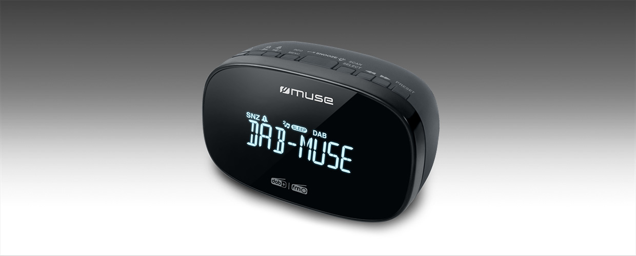 Pilt Muse | M-150 CDB | Alarm function | AUX in | Black | DAB+/FM Dual Alarm Clock Radio