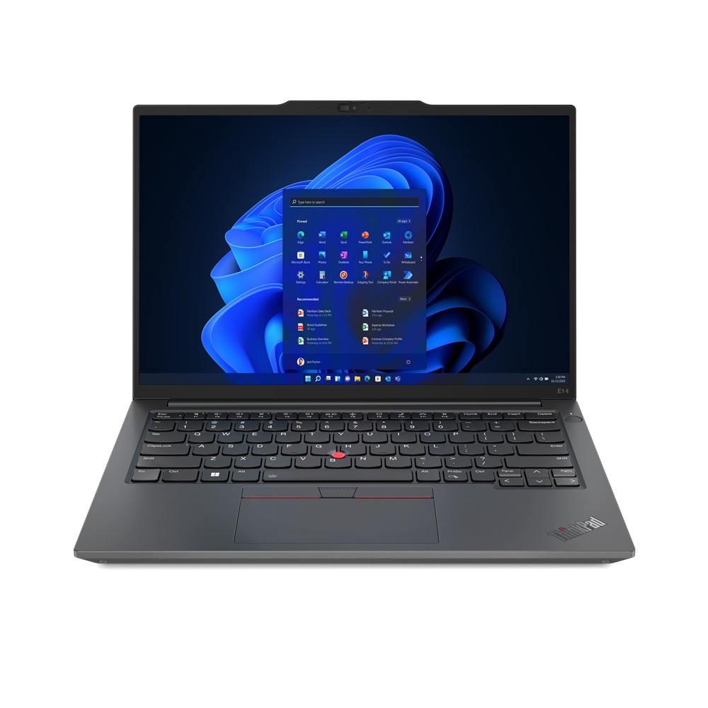 Pilt Lenovo | ThinkPad E14 (Gen 5) | Black | 14 " | IPS | WUXGA | 1920 x 1200 | Anti-glare | Intel Core i5 | i5-1335U | 16 GB | DDR4-3200 | SSD 256 GB | Intel Iris Xe Graphics | Windows 11 Pro | 802.11ax | Bluetooth version 5.1 | Keyboard language English | Keyboard backlit | Warranty 24 month(s) | Battery warranty 12 month(s)