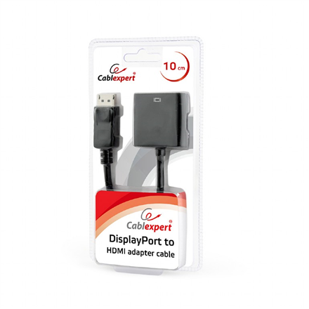 Pilt Cablexpert DisplayPort to HDMI adapter cable, Black | Cablexpert