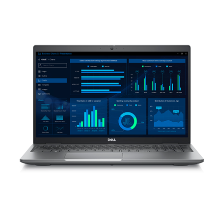 Pilt Dell | Mobile Precision Workstation 3581 | 15.6 " | FHD | 1920 x 1080 pixels | Intel Core i9 | i9-13900H | 32 GB | SODIMM DDR5 | SSD 1000 GB | NVIDIA RTX 2000 Ada Generation | GDDR6 | 8 GB | Windows 11 Pro | Keyboard language Estonian | Keyboard backlit | Warranty 36 month(s)