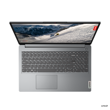 Pilt Lenovo | IdeaPad 1 15ALC7 | Cloud Grey | 15.6 " | IPS | FHD | Anti-glare | AMD Ryzen 5 | 5500U | 8 GB | Soldered DDR4-3200 | SSD 512 GB | AMD Radeon Graphics | Windows 11 Home | 802.11ax | Bluetooth version 5.1 | Keyboard language English | Warranty 24 month(s) | Battery warranty 12 month(s)