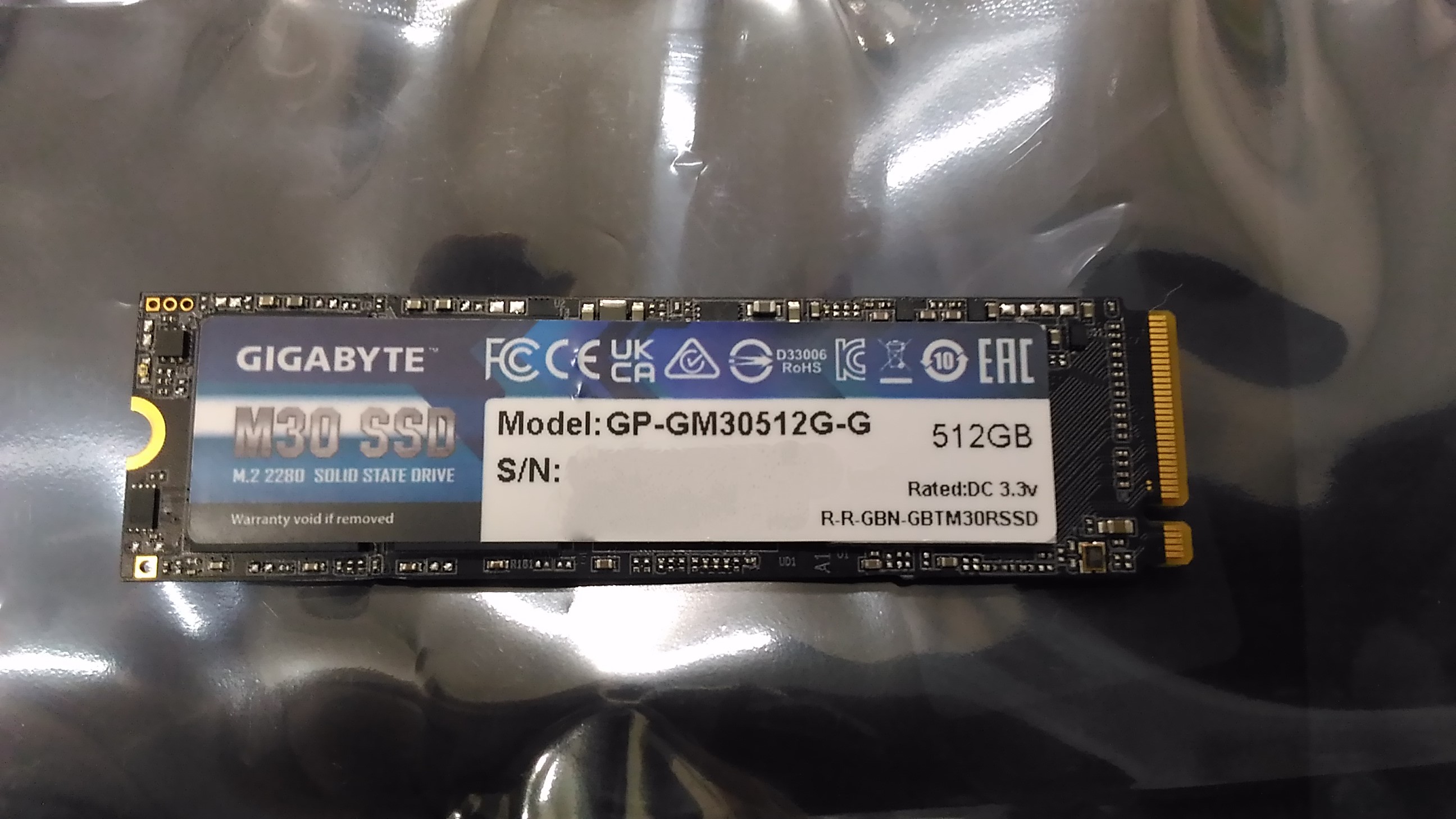 Pilt SALE OUT. GIGABYTE SSD 512GB M.2 2280 PCIe | Gigabyte | REFURBISHED