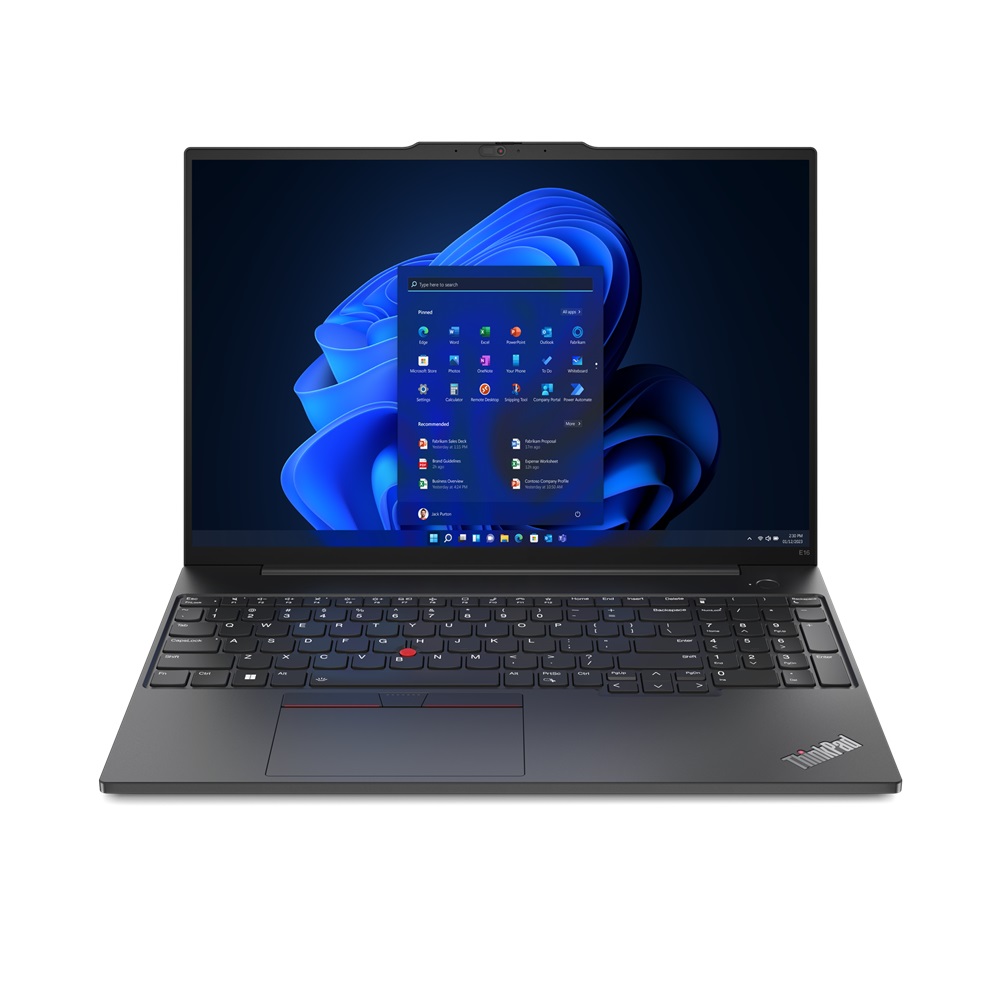 Pilt Lenovo | ThinkPad E16 (Gen 1) | Black | 16 " | IPS | WUXGA | 1920 x 1200 | Anti-glare | AMD Ryzen 5 | 7530U | 16 GB | DDR4-3200 | SSD 256 GB | AMD Radeon Graphics | Windows 11 Pro | 802.11ax | Bluetooth version 5.1 | Keyboard language Nordic | Keyboard backlit | Warranty 24 month(s) | Battery warranty 12 month(s)