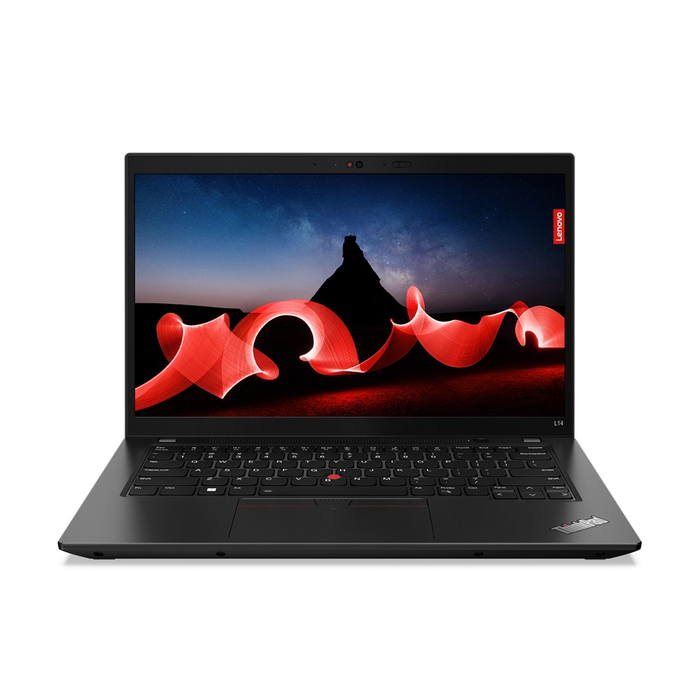 Pilt Lenovo | ThinkPad L14 (Gen 4) | Thunder Black | 14 " | IPS | FHD | 1920 x 1080 | Anti-glare | Intel Core i5 | i5-1335U | 16 GB | SO-DIMM DDR4-3200 | SSD 256 GB | Intel Iris Xe Graphics | Windows 11 Pro | 802.11ax | Bluetooth version 5.1 | LTE Upgradable | Keyboard language English | Keyboard backlit | Warranty 24 month(s) | Battery warranty 12 month(s)