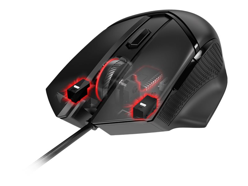 Pilt MSI CLUTCHGM20 ELITE Gaming USB RGB Adjustable up to 6400 DPI Desktop Laptop Gaming Grade Optical Mouse (Clutch GM20 ELITE) | MSI