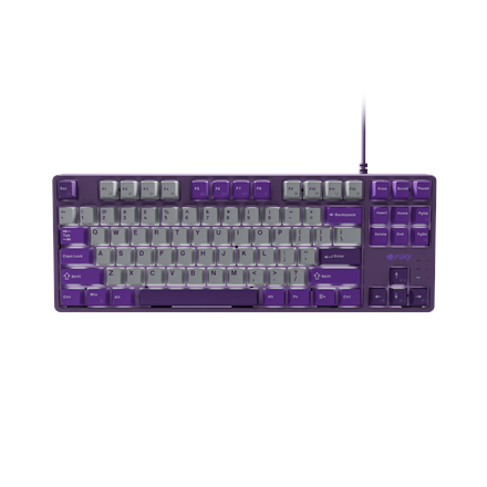 Pilt Fury | Kanabo K2 | Gaming Keyboard | Wired | US | Gray/Purple | USB Type-A | Linear