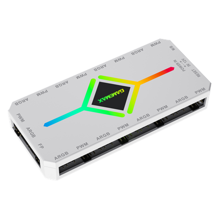 Pilt Gamemax V4.0 ARGB PWM HUB WT | Hub for Gaming Chassis