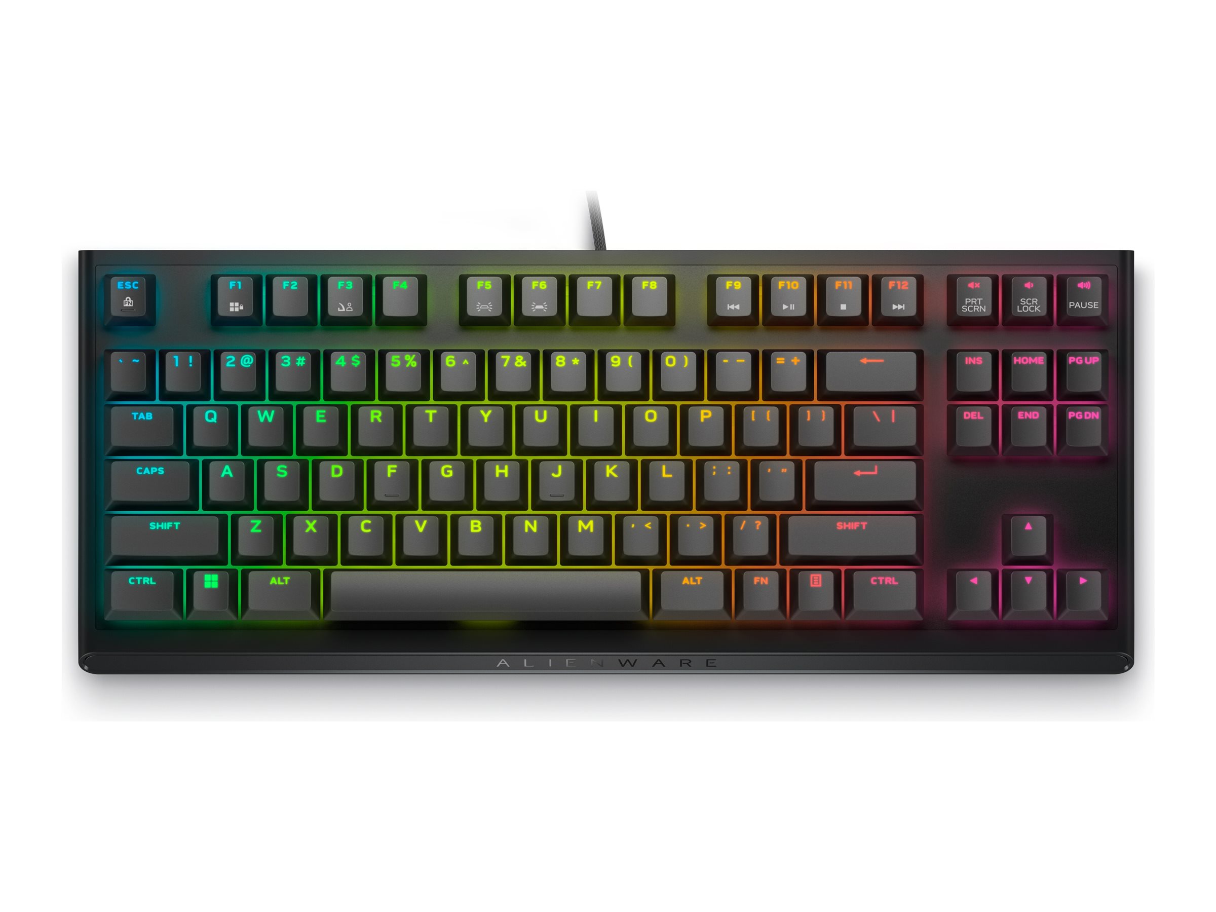 Pilt Alienware Tenkeyless AW420K | Gaming Keyboard | Wired | EN | Dark Side of the Moon | CHERRY MX Red