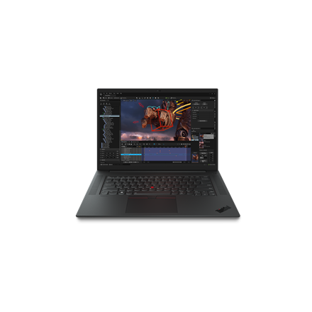 Pilt Lenovo | ThinkPad P1 (Gen 6) | Black, Weave | 16 " | OLED | Touchscreen | WQUXGA | 3840x2400 | Anti-reflection | Intel Core i7 | i7-13800H | 32 GB | SO-DIMM DDR5-5600 Non-ECC | SSD 1000 GB | NVIDIA GeForce RTX 4060 | GDDR6 | 8 GB | Windows 11 Pro | 802.11ax | Bluetooth version 5.1 | Keyboard language English | Keyboard backlit | Warranty 36 month(s) | Battery warranty 12 month(s)