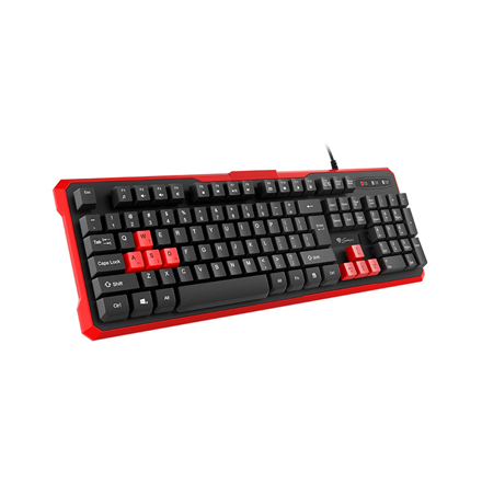 Pilt Genesis | RHOD 110 | Standard | Silicone Keyboard | RU | Wired | Black/Red