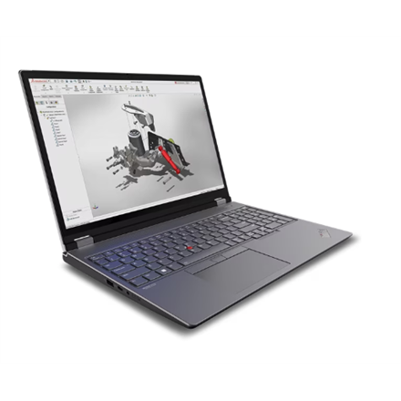 Pilt Lenovo ThinkPad P16 Gen 2 | 16 " | IPS | WQXGA | 2560 x 1600 pixels | Anti-glare | Intel Core i7 | i7-14700HX | 32 GB | SO-DIMM DDR5 | SSD 1000 GB | NVIDIA RTX 2000 Ada Generation | GDDR6 | 8 GB | Windows 11 Pro | 802.11ax | Bluetooth version 5.3 | LTE Upgradable | Keyboard language Nordic | Keyboard backlit | Warranty 36 month(s)