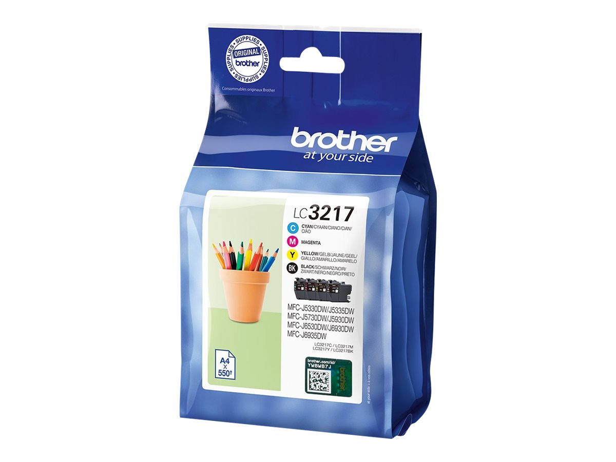 Pilt Brother LC3217VALDR | Ink Cartridge | Black/ cyan/ magenta/ yellow