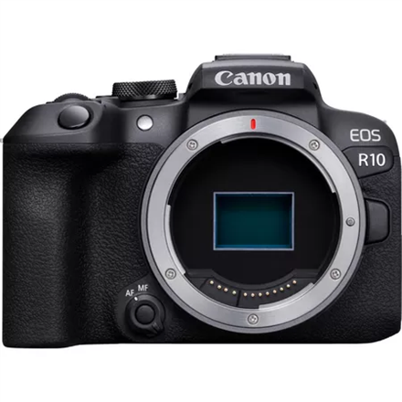 Pilt Canon | D.CAM EOS R10 Mirrorless Camera Body | Megapixel 24.2 MP | Image stabilizer | ISO sensitivity (max) 32000 | Wi-Fi | Video recording | Manual | CMOS | Black