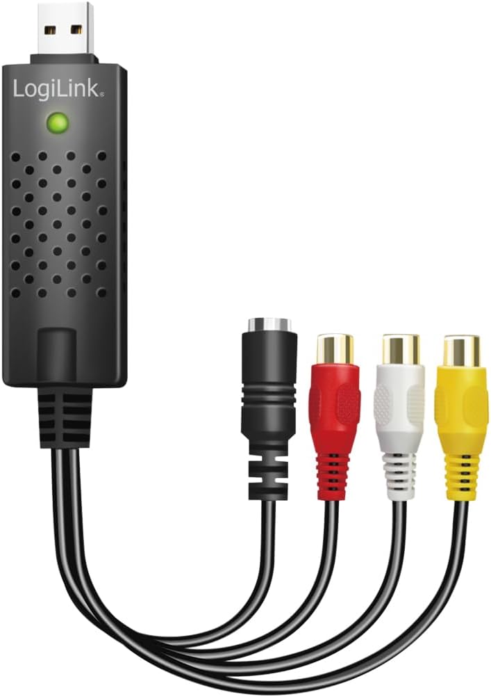 Pilt Logilink | USB 2.0 A/V grabber, USB-A/M to 3x RCA + Mini-DIN 5/F, Windows 11 | VG0030A