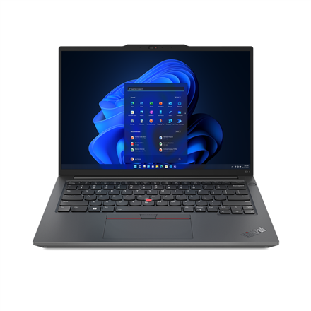 Pilt Lenovo | ThinkPad E14 (Gen 5) | Black | 14 " | IPS | WUXGA | 1920 x 1200 | Anti-glare | AMD Ryzen 7 | 7730U | 16 GB | DDR4-3200 | SSD 512 GB | AMD Radeon Graphics | Windows 11 Pro | 802.11ax | Bluetooth version 5.1 | Keyboard language English | Keyboard backlit | Warranty 24 month(s) | Battery warranty 12 month(s)