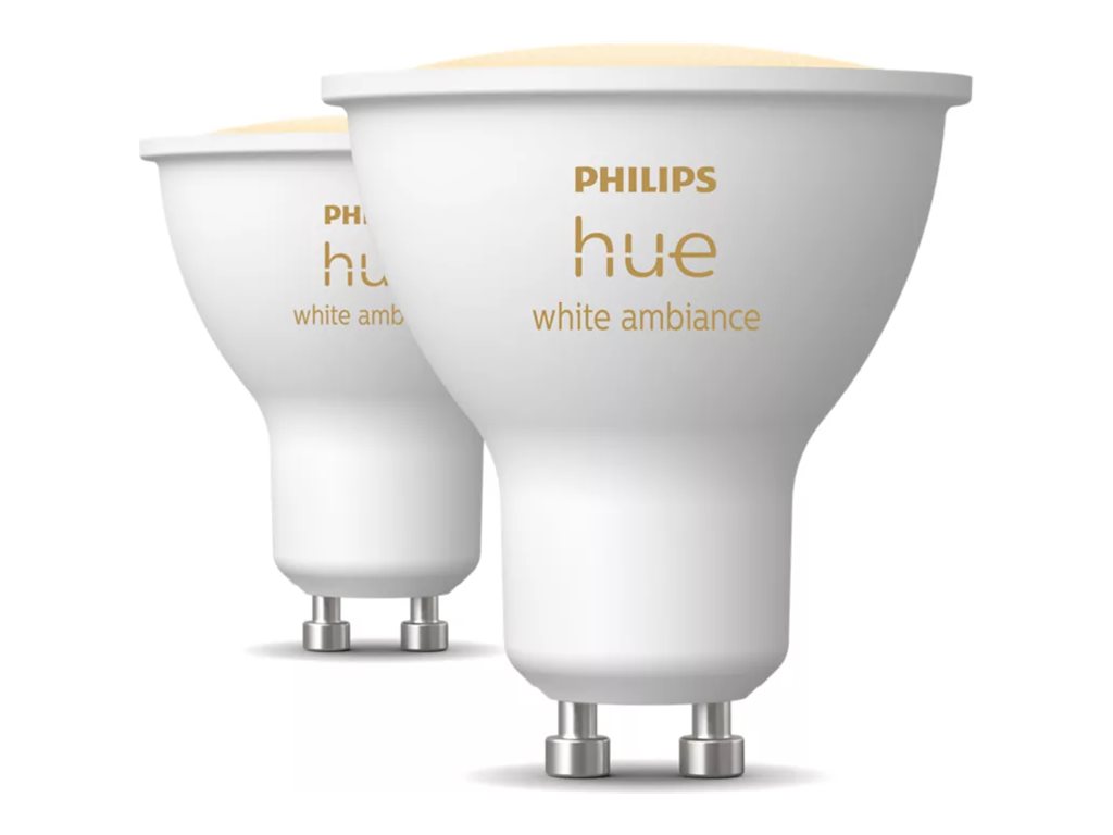Pilt Philips Hue Smart Spotlight, 2 pcs pack | GU10 | 4.2 W | Warm to cool white light