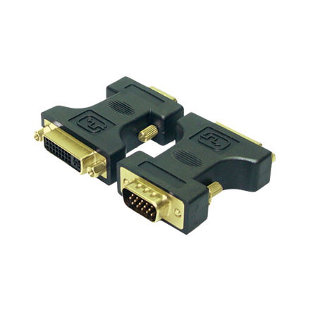 Pilt LogiLink® DVI Adapter DVI-I female - VGA DSUB male  | Logilink | Black | HD DSUB 15-pin male | DVI-D (24+5) female | Vga to dvi adapter