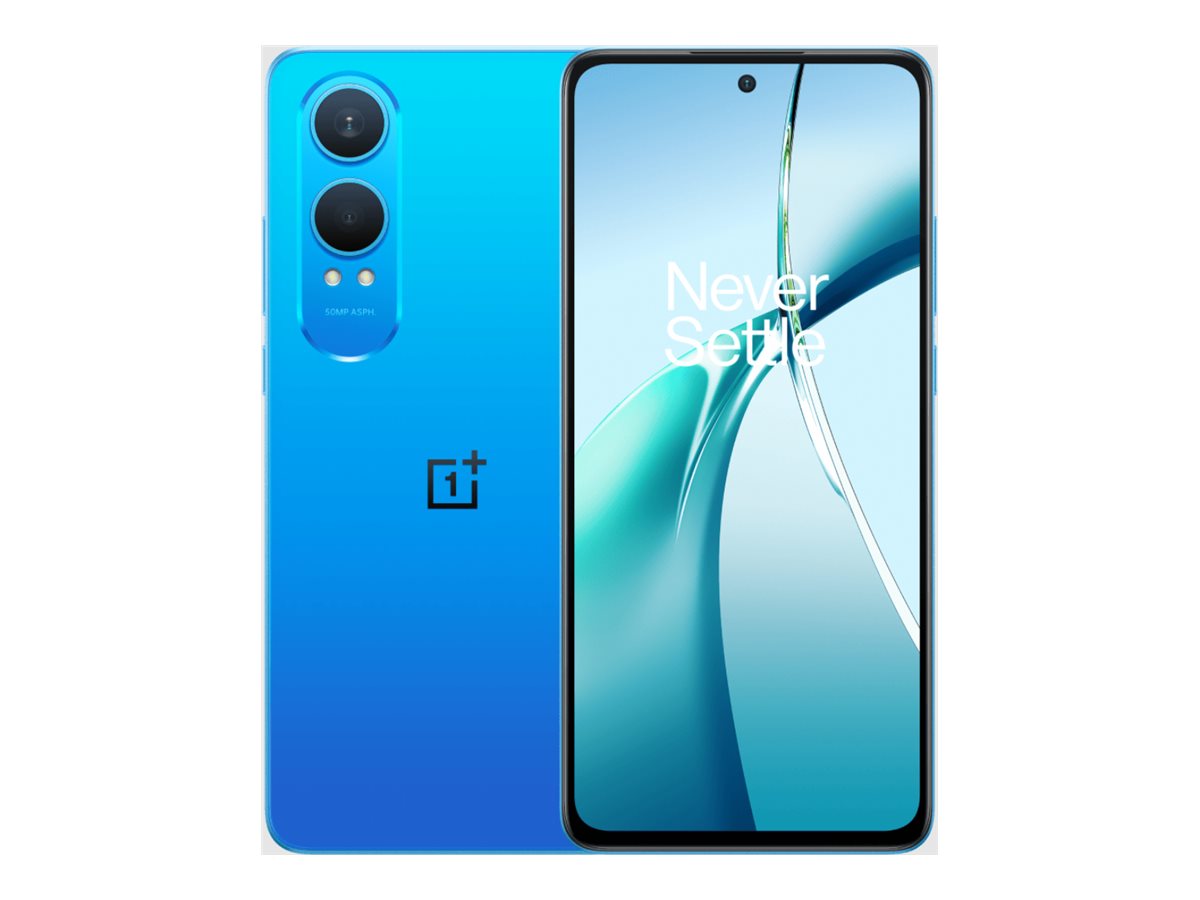 Pilt OnePlus Nord CE4 Lite | Mega Blue | 6.67 " | AMOLED | 1080 x 2400 pixels | Qualcomm SM6375 | Snapdragon 695 5G (6 nm) | Internal RAM 8 GB | 256 GB | Dual SIM | 4G | 5G | Main camera resolution 50+2 MP | Secondary camera resolution 16 MP | Android | 14