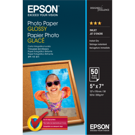 Pilt Photo Paper Glossy | 200 g/m² | 13 x 18 cm | Photo Paper