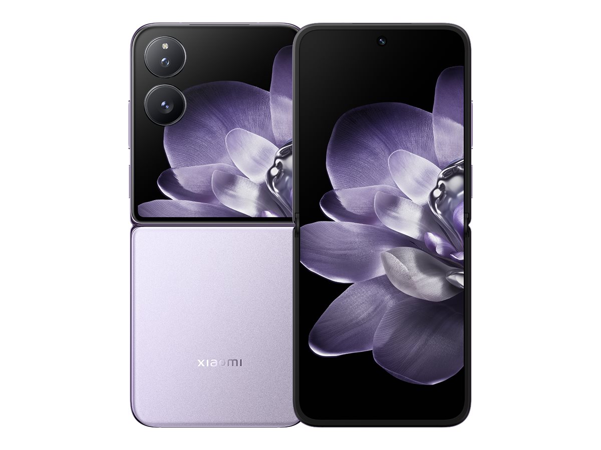 Pilt Xiaomi Phones Mix Flip | Purple | 6.86 " | Foldable LTPO AMOLED | 1224 x 2912 pixels | Qualcomm SM8650-AB | Snapdragon 8 Gen 3 (4 nm) | Internal RAM 12 GB | 512 GB | Dual SIM | 5G | Main camera resolution 50+50 MP | Secondary camera resolution 32 MP | Android | 14 | 4780 mAh