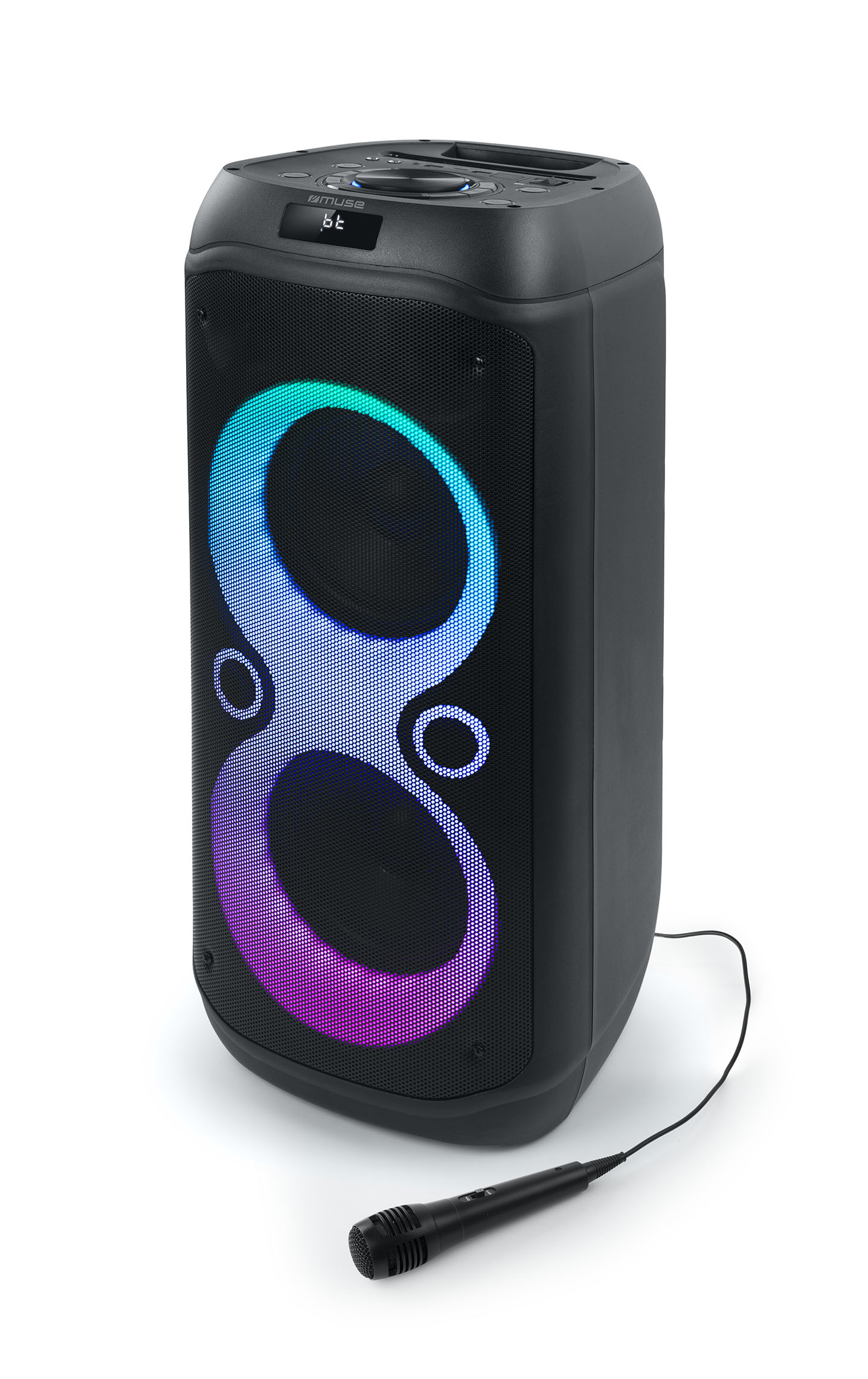 Pilt Muse | Portable Party Box Speaker | M-1937 DJ | 600 W | Bluetooth | Black | Portable | Wireless connection