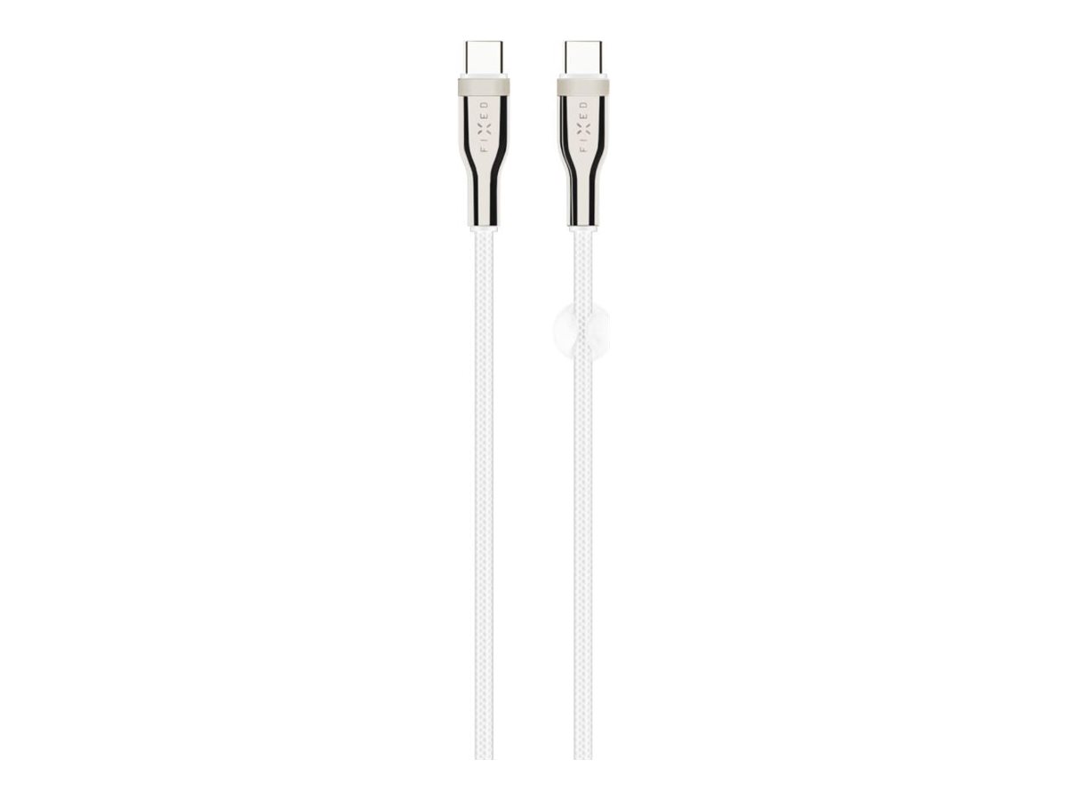 Pilt Fixed | Braided Cable USB-C/USB-C, 2m, 100W | FIXDB-CC2-WH