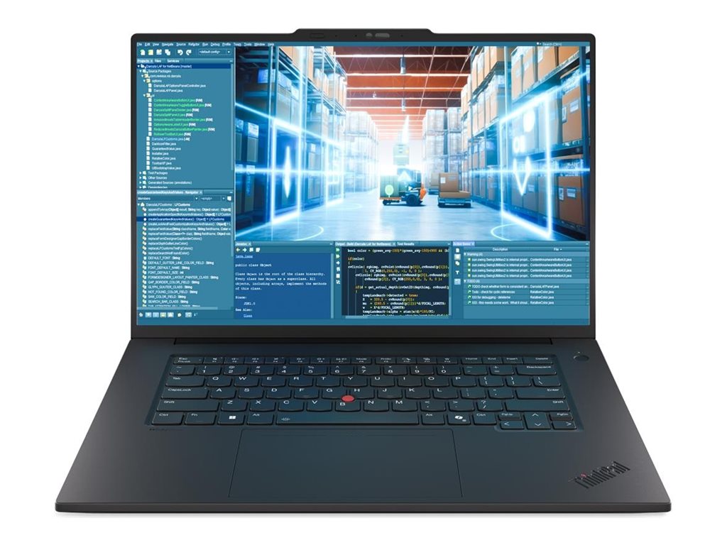 Pilt Lenovo ThinkPad P1 G8 Intel | Black | 16 " | IPS | WQUXGA | 3840 x 2400 pixels | Anti-glare | Intel Core Ultra 9 | 285H | 64 GB | LPCAMM2 LPDDR5x | Solid-state drive capacity 2000 GB | NVIDIA RTX PRO 2000 Blackwell Generation | GDDR7 | 8 GB | Windows 11 Pro | 802.11be | Bluetooth version 5.4 | Keyboard language English | Keyboard backlit | Warranty 36 month(s) | Battery warranty 12 month(s)