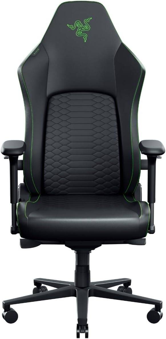 Pilt Razer Ergonomic Gaming Chair with Breathable Comfort | Iskur V2 NewGen | Black/Green
