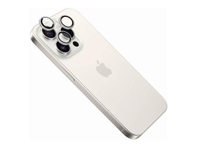 Pilt Fixed Camera glass | Apple | iPhone 16 Pro/16 Pro Max | Tempered glass | White titan