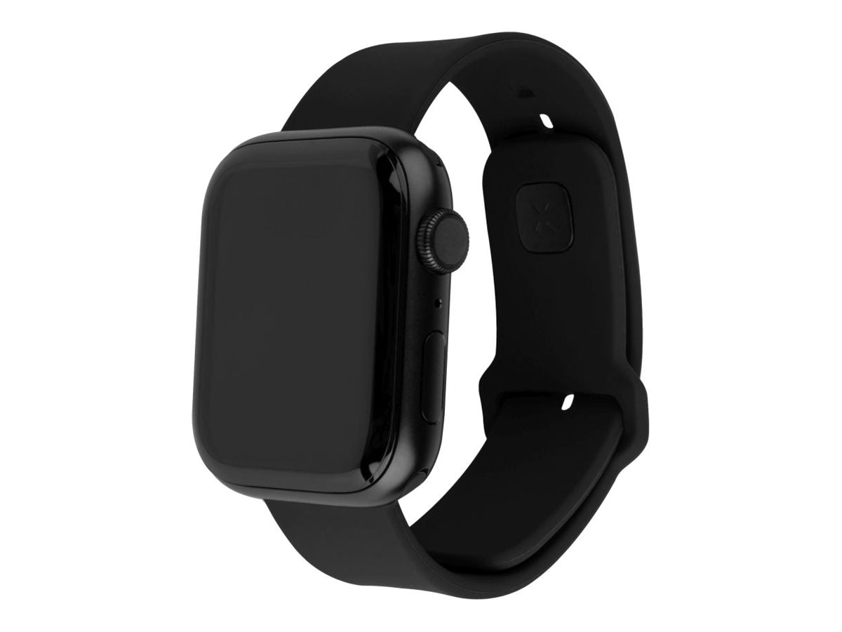 Pilt Fixed | Sporty Strap Set for Apple Watch Ultra 49mm | 180-250 mm | Black | Silicone