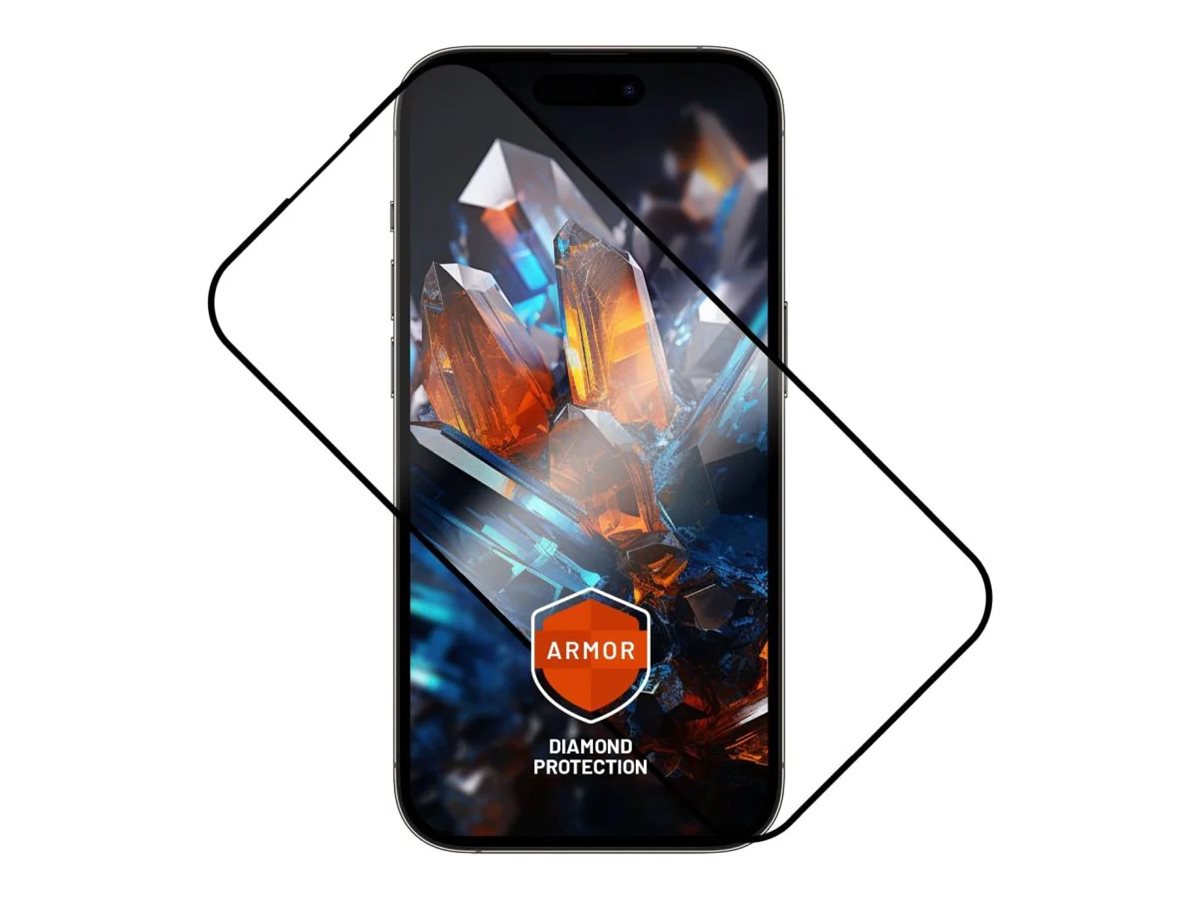 Pilt Fixed Armor | Screen protector | Apple | iPhone 15 Plus/iPhone16 Plus | Tempered glass | Black