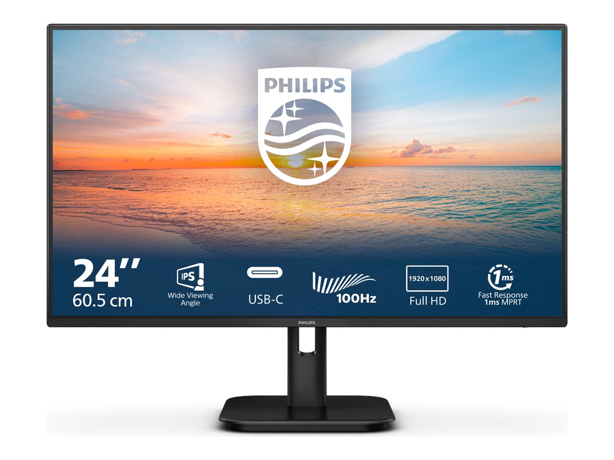 Pilt Philips 24E1N1300A/00 | 24 " | IPS | 16:9 | 100 Hz | 4 ms | 1920 x 1080 pixels | 250 cd/m² | HDMI ports quantity 1