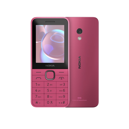 Pilt Nokia 225 4G (2024) | Pink | 2.4 " | 128 MB | 64 MB | Dual SIM | Bluetooth | 5.0 | USB version USB Type-C | Main camera resolution 0.3 MP | 1450 mAh