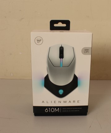 Pilt SALE OUT. Dell Mouse Alienware 610M Wired / Wireless Gaming Mouse - AW610M (Lunar Light), UNPACKED, USED, SCRATCHED ON BACK | Dell | Alienware | AW610M | Wireless wired optical | Gaming Mouse | Lunar Light | UNPACKED, USED, SCRATCHED ON BACK | 2 year(s)